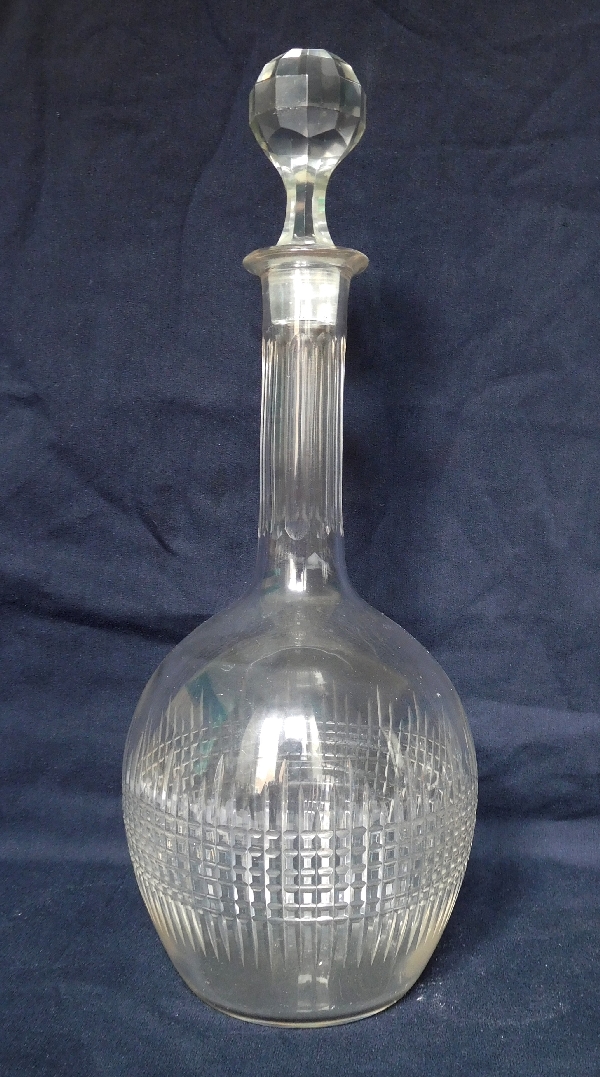 Detail — Baccarat crystal wine decanter, Nancy pattern