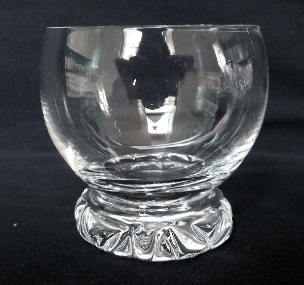 Detail — Daum crystal eau-de-vie glass, Kim pattern - signed
