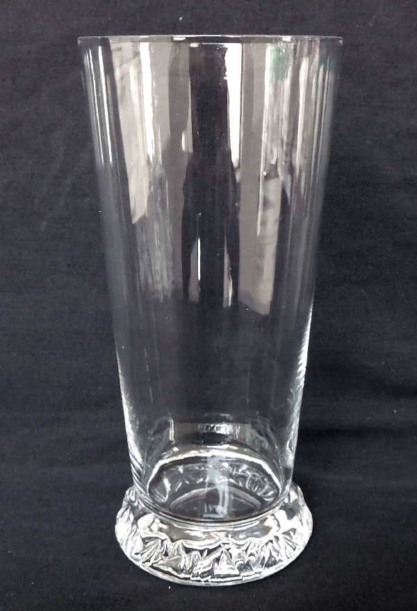 Detail — Daum crystal orange juice glass, Kim pattern - signed