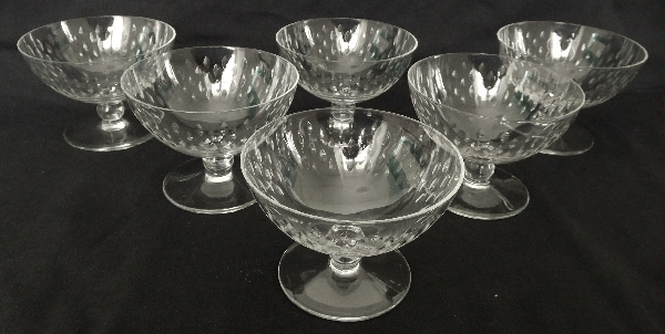 Detail — Baccarat crystal champagne glass, Paris pattern