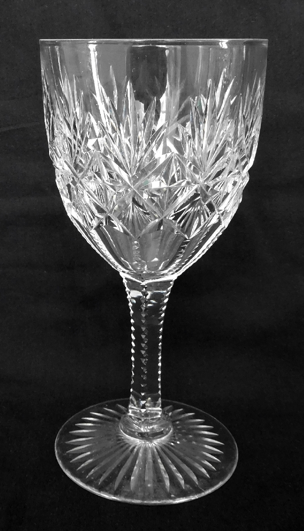 Detail — St Louis crystal water glass, Gavarni pattern - 16.2cm