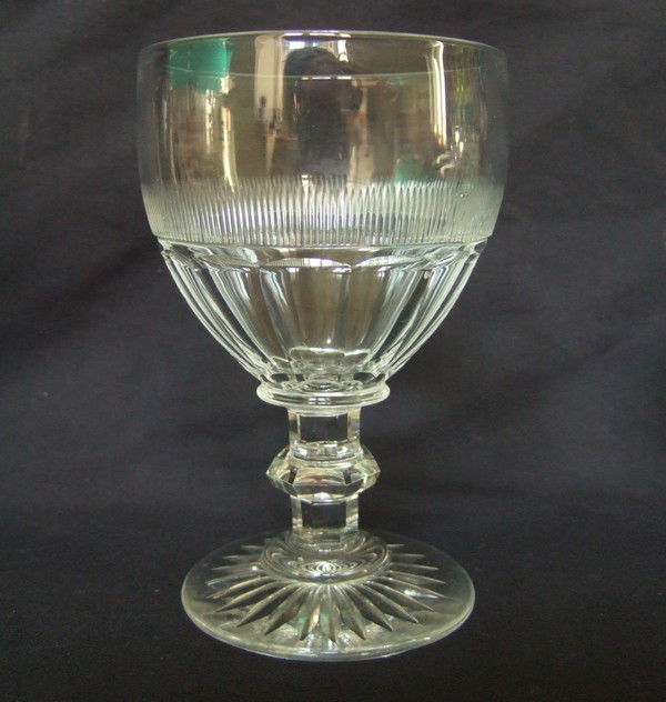 Détail — Verre à vin blanc ou à porto en cristal de Baccarat, époque XIXe - 10cm