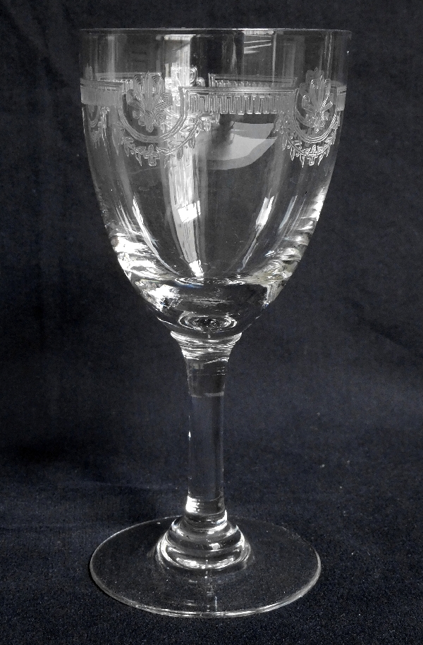 Détail — Verre à eau en cristal de Saint Louis, modèle Manon - 16,8cm