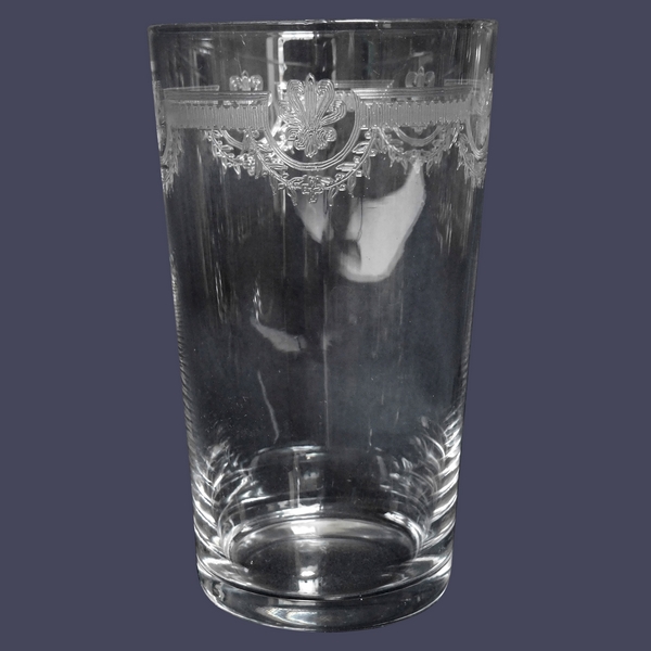 Verre à bière en cristal de Saint Louis, modèle Manon