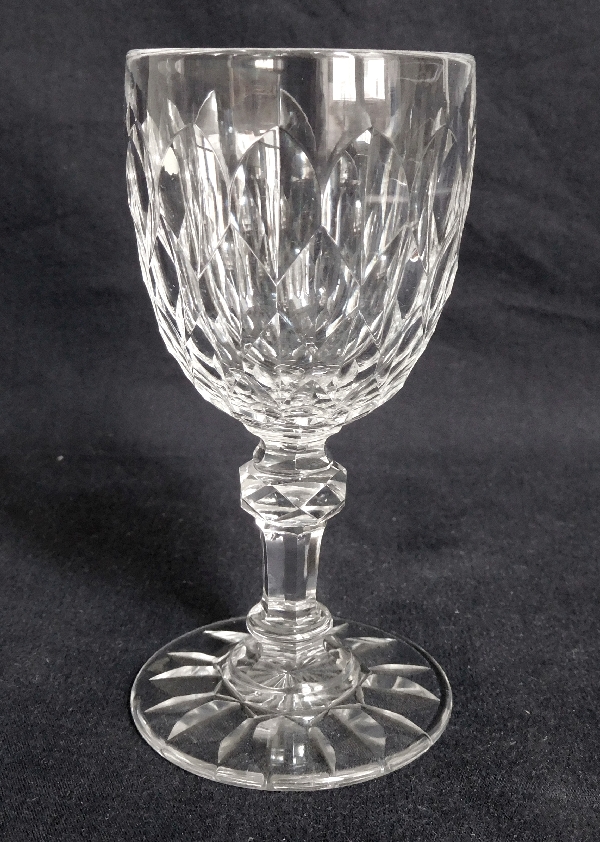 Detail — Baccarat crystal water glass, Nimes pattern (Juvisy variant) - 16.2cm
