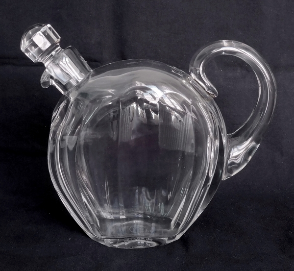 Detail — Baccarat crystal whisky / brandy decanter, Malmaison pattern - signed