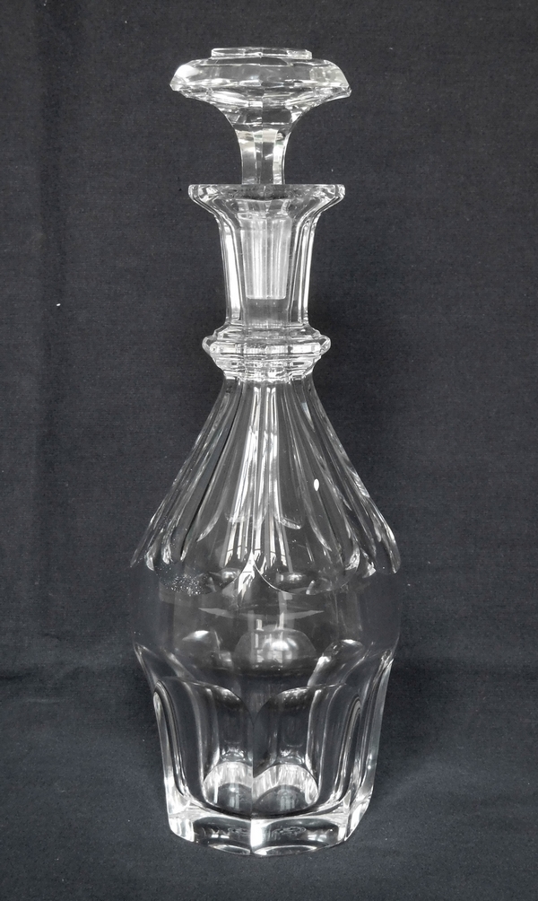 Detail — Baccarat crystal liquor decanter, Harcourt pattern - signed