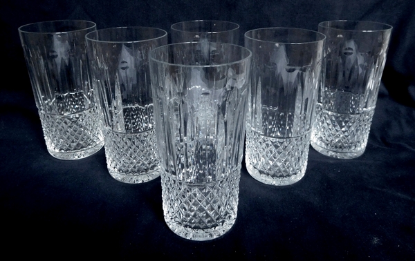 Détail — Chope / verre à orangeade / jus de fruits en cristal de St Louis, modèle Tommy - signé