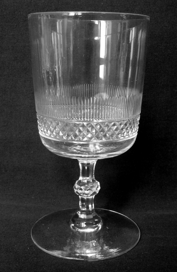 Detail — Baccarat crystal water glass - 19th century circa 1880 - 13.6cm