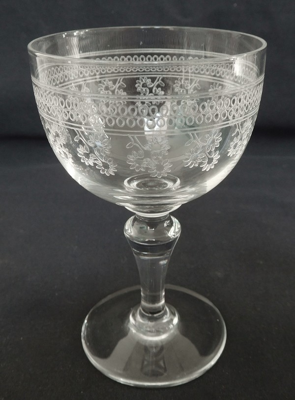Détail — Verre à eau en cristal de Baccarat, modèle Pompadour - 14,4cm