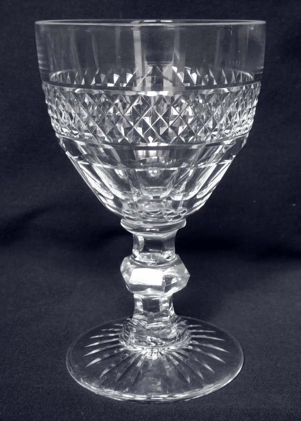 Detail — St Louis crystal wine glass, Trianon pattern - 12cm