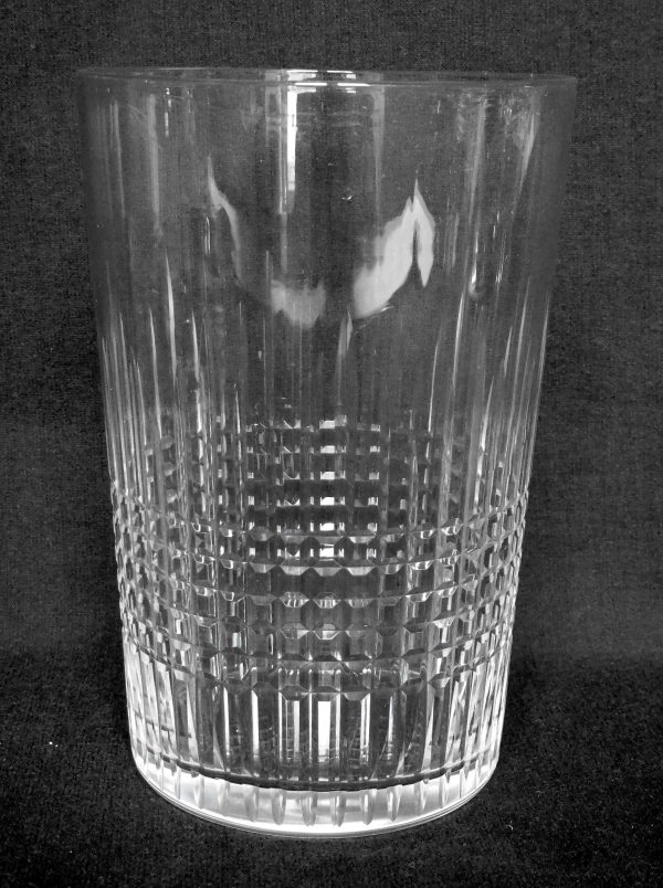 Detail — Tall Baccarat crystal beer glass or gobelet, Nancy pattern - 12cm
