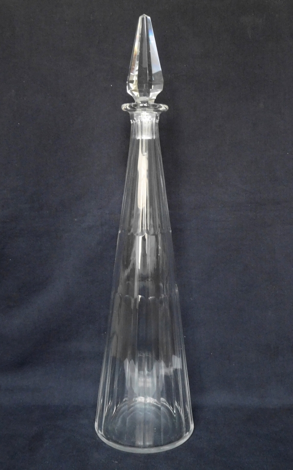 Detail — Baccarat crystal wine bottle, Chicago pattern