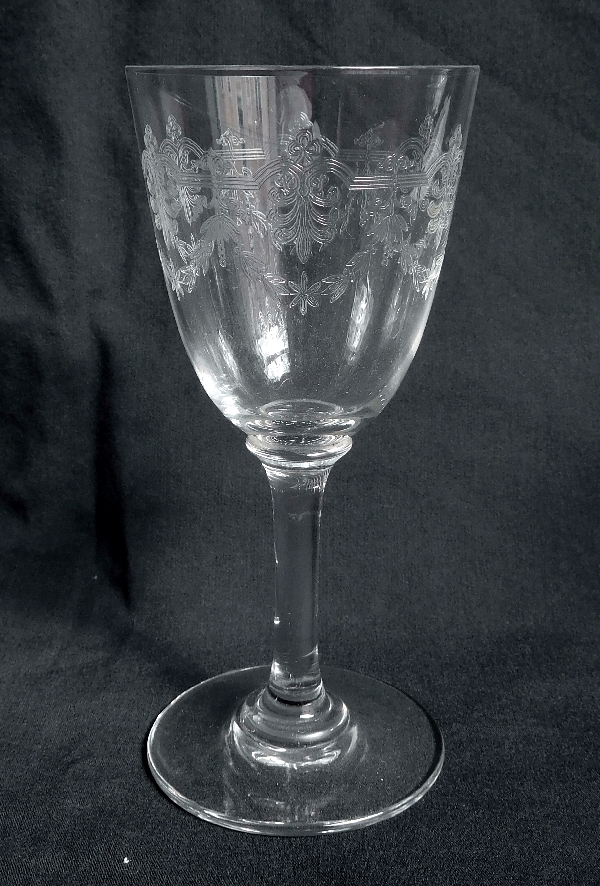 Détail — Verre à eau en cristal de Baccarat, modèle Beauharnais - 16,8cm
