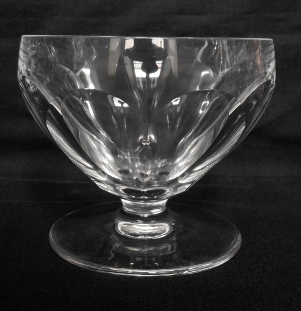Detail — St Louis crystal champagne glass, Bearn pattern
