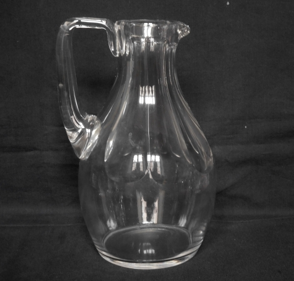 Detail — St Louis crystal water pitcher, Bearn pattern