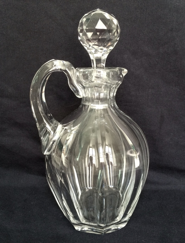 Détail — Rare carafe / broc à whisky en cristal de Baccarat, modèle Malmaison
