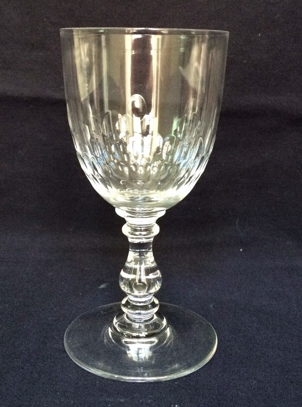Detail — Baccarat crystal wine or port glass, Richelieu pattern - 10,9cm