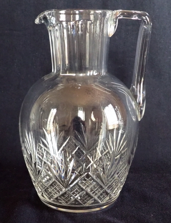 Detail — Baccarat crystal water pitcher, Douai pattern