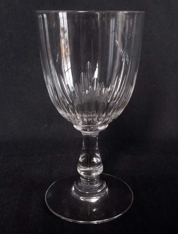 Detail — Baccarat crystal water glass, Jeux d'Orgues pattern - 15.2cm
