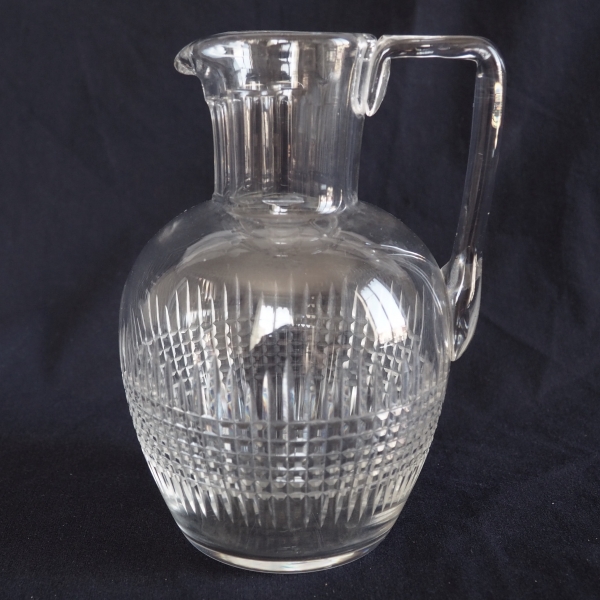 Detail — Baccarat crystal water pitcher, Nancy pattern