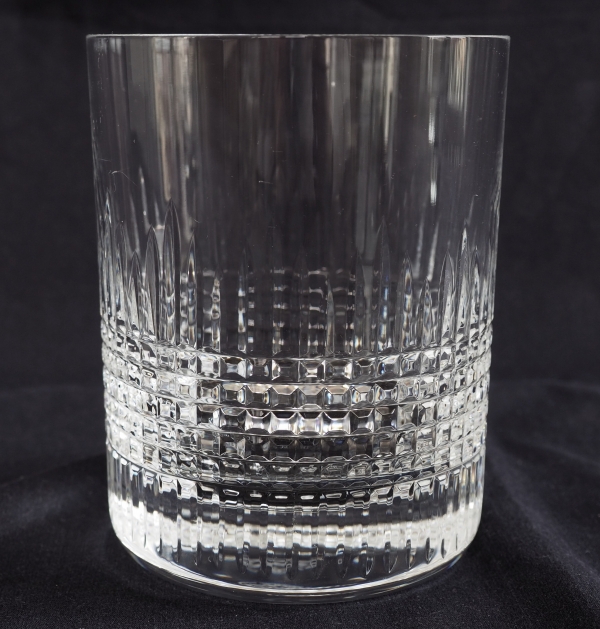 Détail — Seau à glace / glaçons en cristal de Baccarat taillé, modèle Nancy - signé