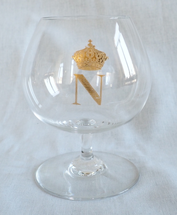 Detail — Baccarat crystal cognac / whisky / brandy glass, Perfection Napoleon pattern - signed - 11,5cm
