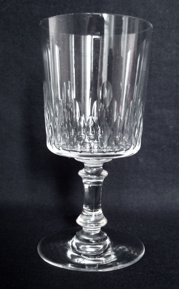 Detail — Baccarat crystal water glass, Champigny / Richelieu pattern - 15cm
