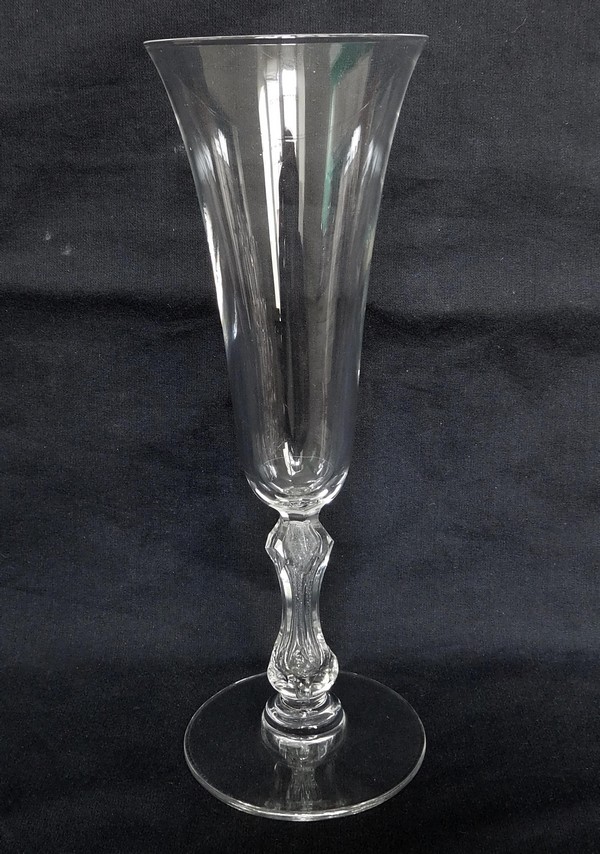 Detail — St Louis crystal champagne glass / flute, Lozère pattern - 17cm