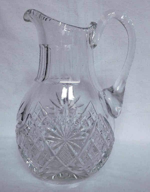 Detail — St Louis crystal pitcher, Gavarni pattern