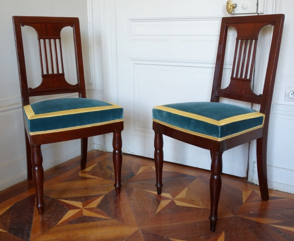 Detail — Pair of Royal chairs made by Jacob for King Louis Philippe at Bizy Castle