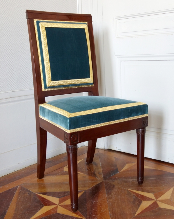 Detail — Empire mahogany chair, Chateau de Compiegne & Palais de l'Elysee, 19th century