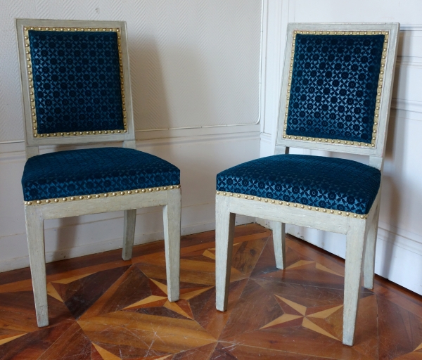 Detail — Jacob Frères, Palais des Tuileries : pair of Consulate chairs stamped