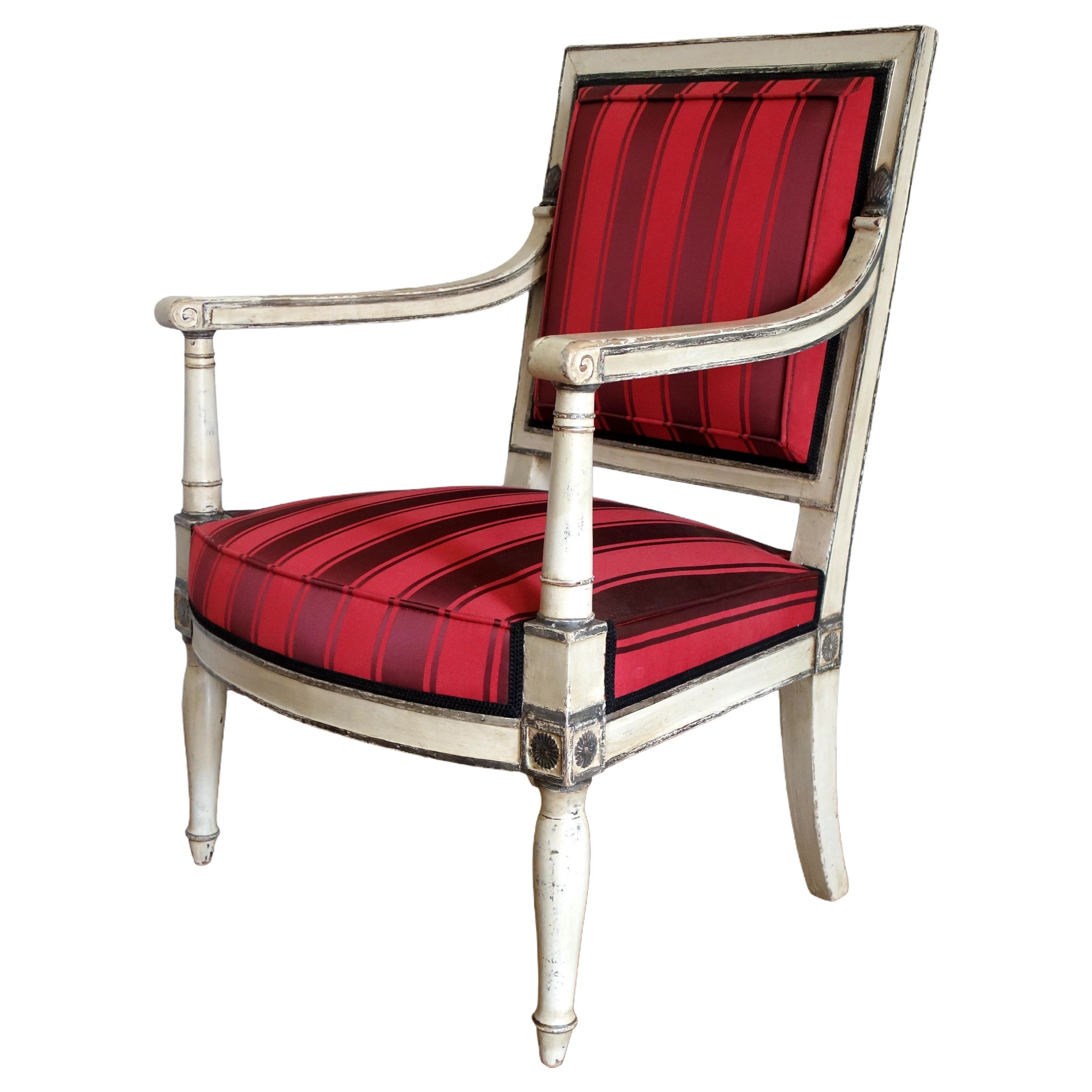 Imperial Empire armchair for Palais de Fontainebleau attributed to Jacob Desmalter