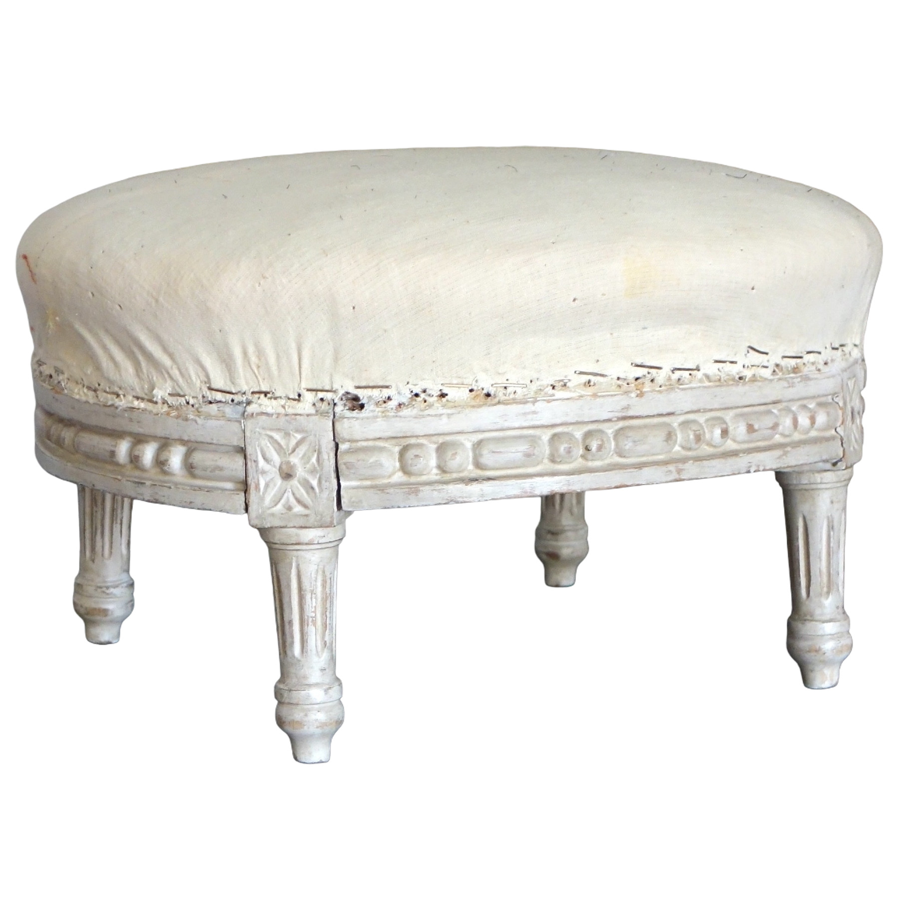 Tabouret repose pieds de style Louis XVI recouvrable sur demande