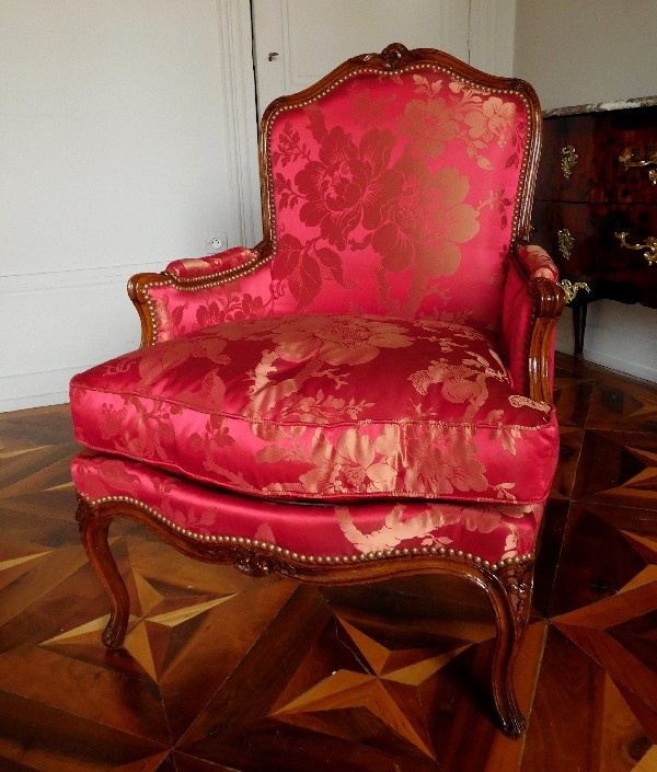 Detail — Louis XV bergere signed Blanchard - France, 18th century circa 1750