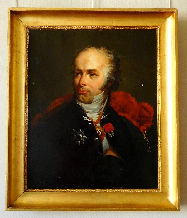 Detail — Portrait of General Foy after Horace Vernet, oil on canvas, early 19th century circa 1825