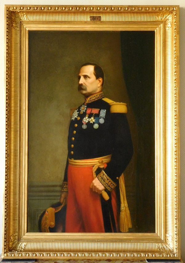 Détail — Grand portrait du Général Barral par Eugène Laville, Salon de 1869 - 175cm x 124cm