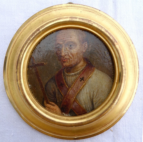 Détail — Galerie de 28 miniatures de personnages de l'Histoire de France, XVIIe siècle